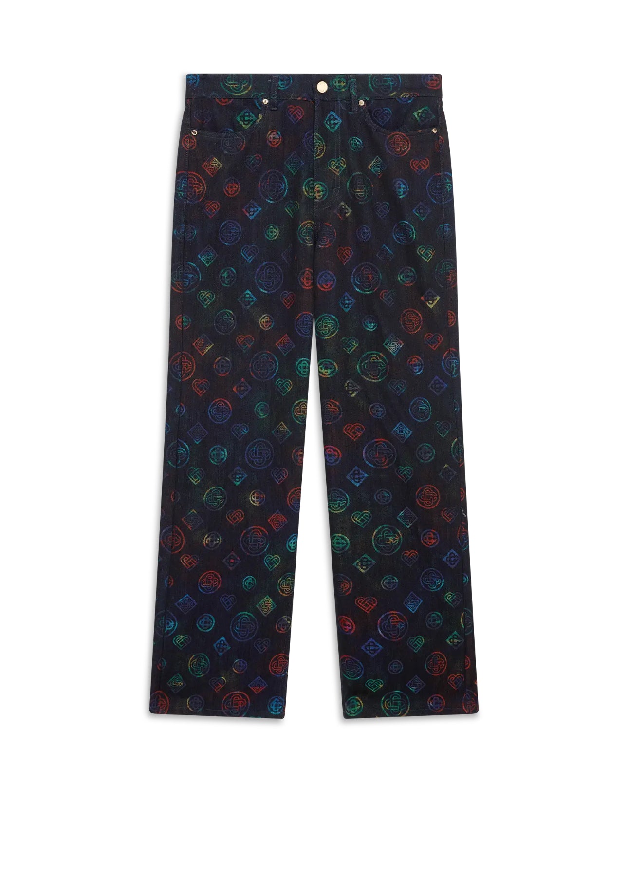 HEATMAP MONOGRAM DENIM JEANS CASABLANCA