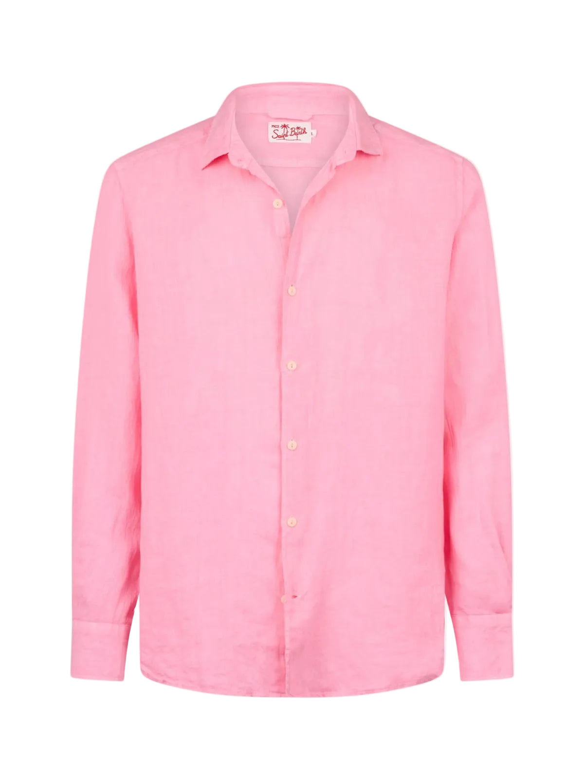 CAMICIA PAMPLONA IN LINO ROSA.