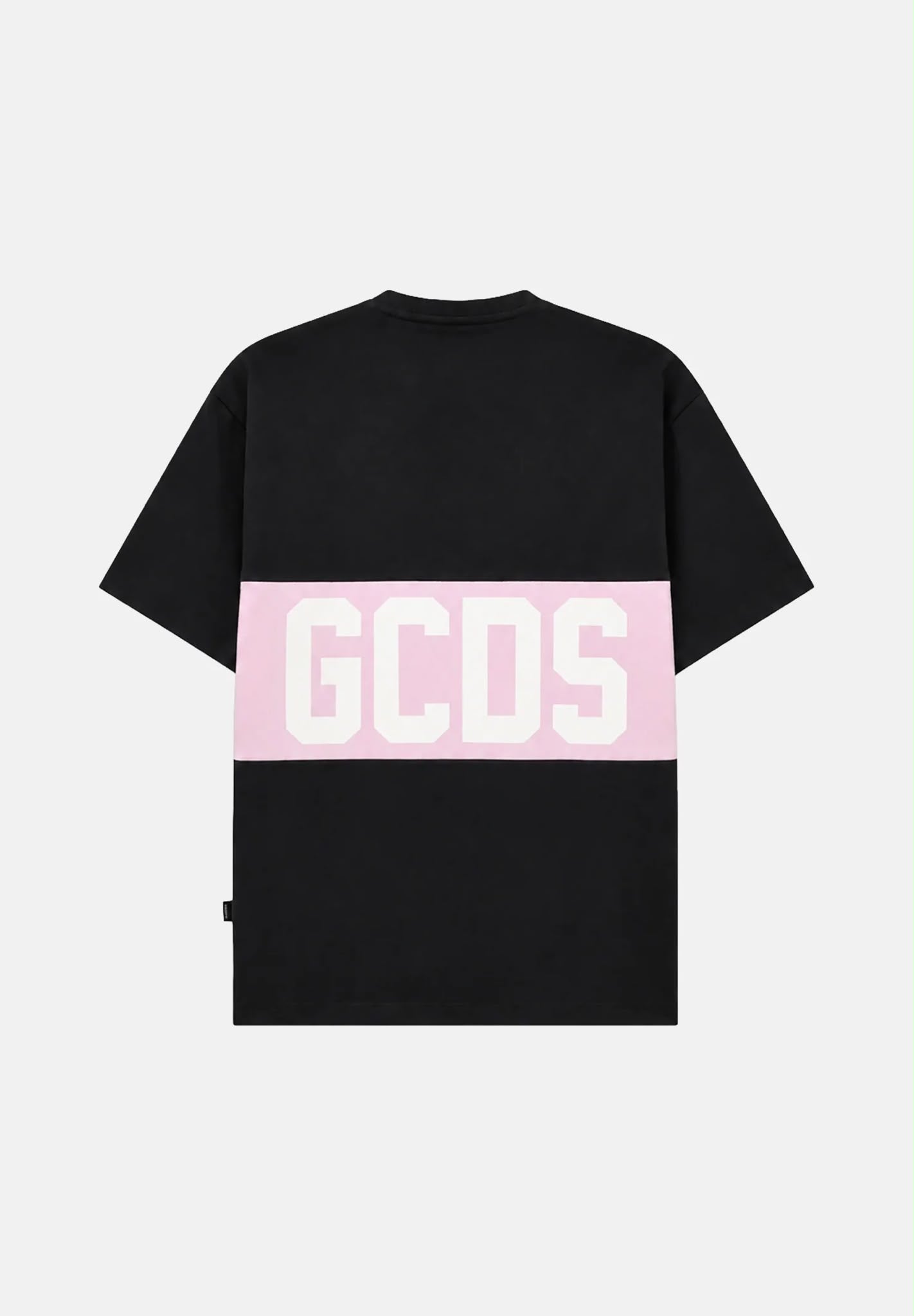 T-SHIRT REGULAR CON BAND LOGO GCDS