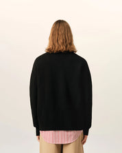 CARDIGAN AMI DE CŒUR IN LANA NATURALE AMI PARIS