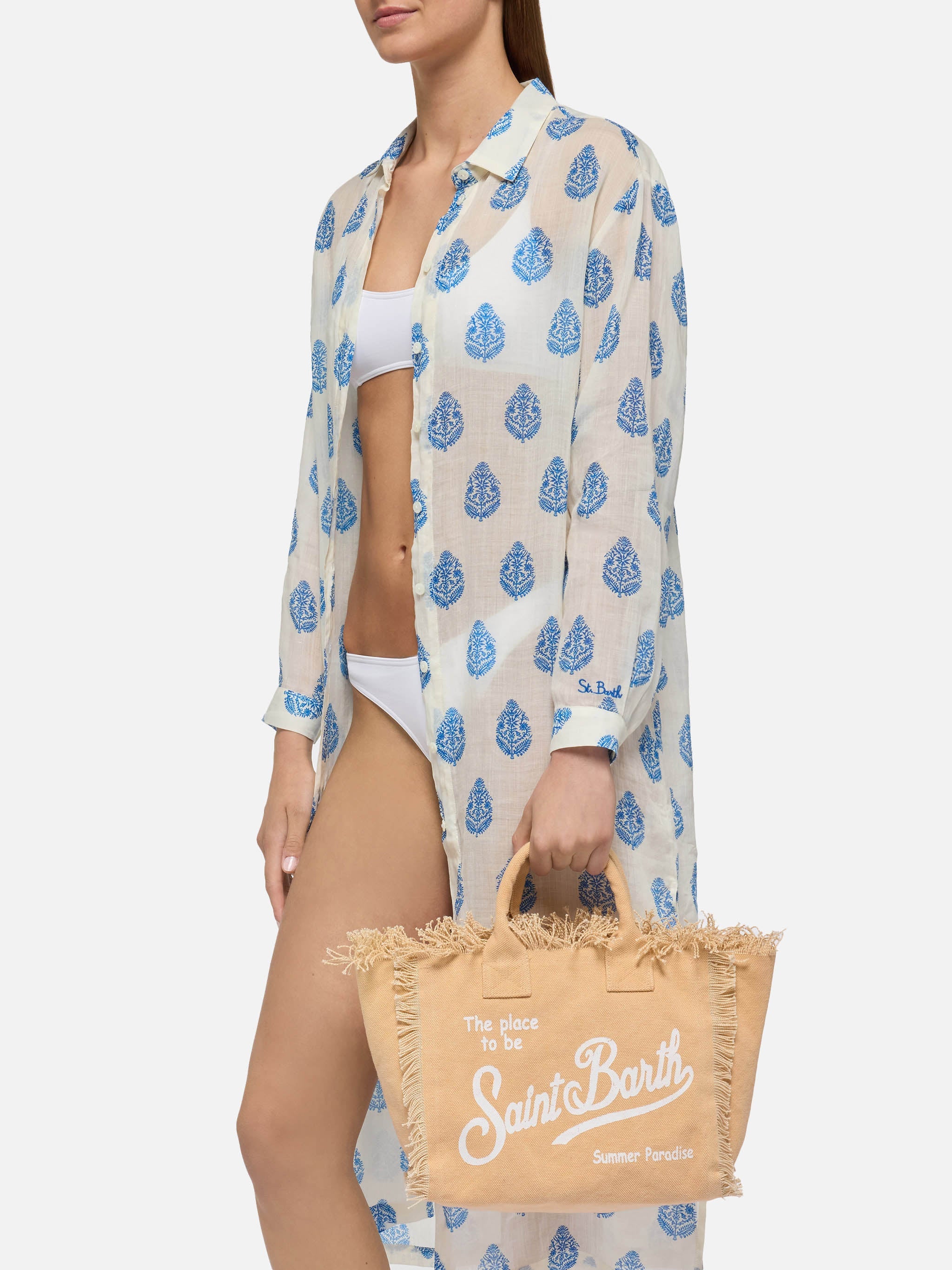 BORSA COLETTE IN CANVAS DI COTONE SAINT BARTH