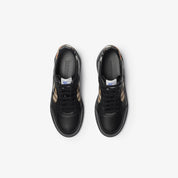 SCARPE TERRACE IN PELLE E CHECK BURBERRY