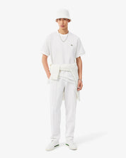 T-shirt slim fit con monogramma jacquard LACOSTE