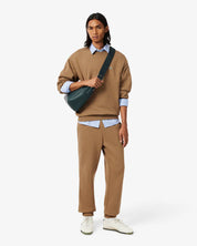 Pantaloni della tuta regular fit in tessuto felpato LACOSTE