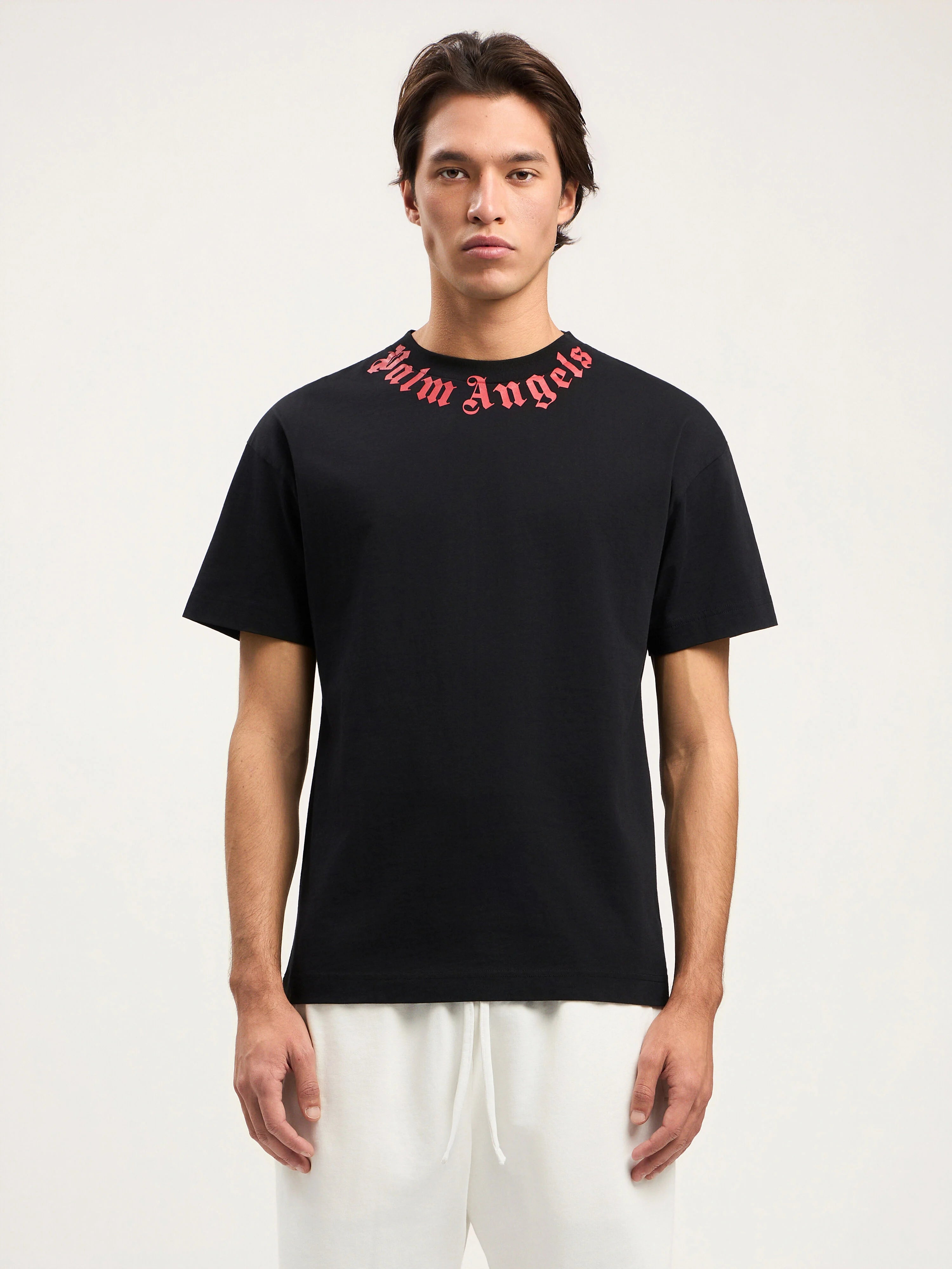 T-shirt Palm Angels Neck logo