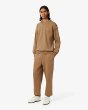Pantaloni della tuta regular fit in tessuto felpato LACOSTE