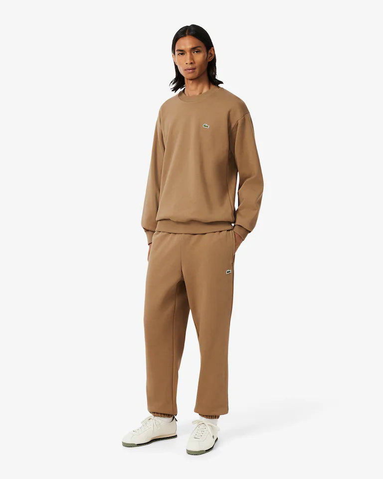Pantaloni della tuta regular fit in tessuto felpato LACOSTE