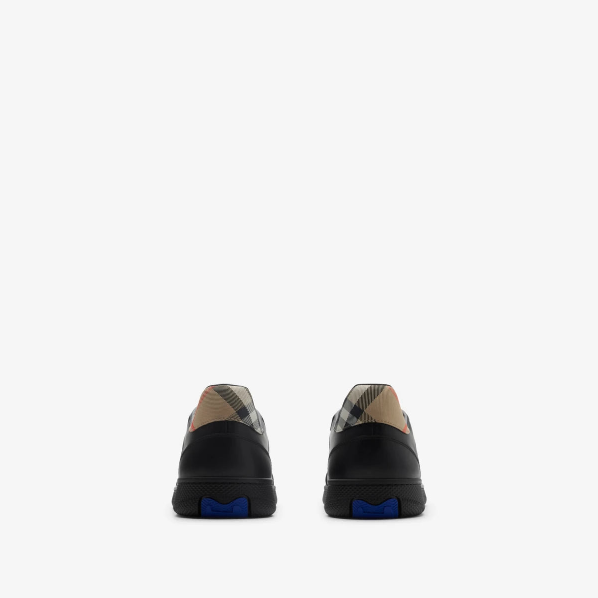 SCARPE TERRACE IN PELLE E CHECK BURBERRY