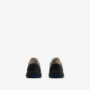 SCARPE TERRACE IN PELLE E CHECK BURBERRY