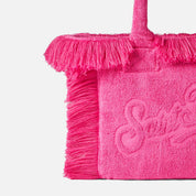 BORSA COLETTE IN SPUGNA FUCSIA CON RILIEVO SAINTBARTH