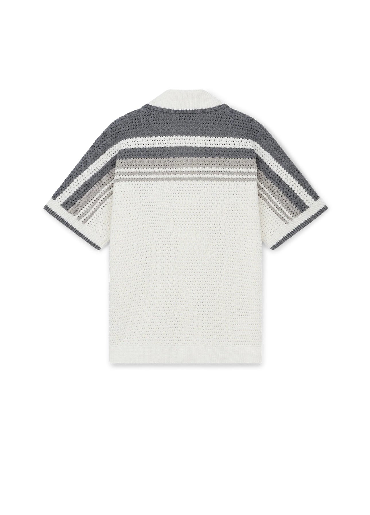 Stripe Short Sleeve Knitted Shirt CASABLANCA