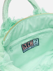 BORSA COLETTE IN SPUGNA VERDE MENTA CON RILIEVO SAINTBARTH