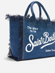 BORSA VANITY REGULAR IN DENIM LAVAGGIO SCURO SAINT BARTH