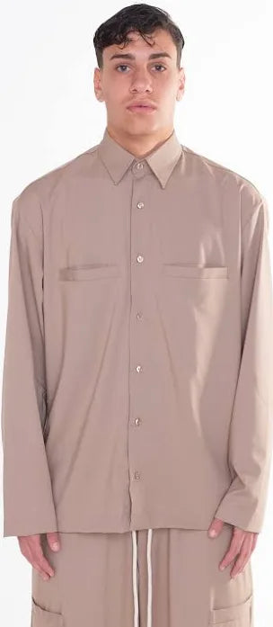 Camicia GAVENSEMBLE manica lunga beige