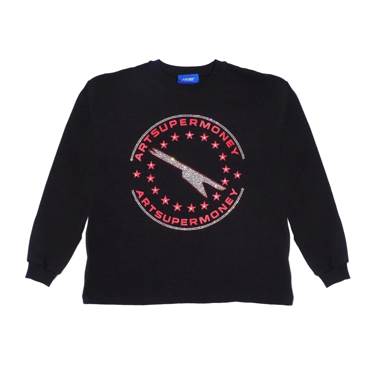 FELPA LONGSLEEVE WAFFLE CIRCLE ARTSUPERMONEY