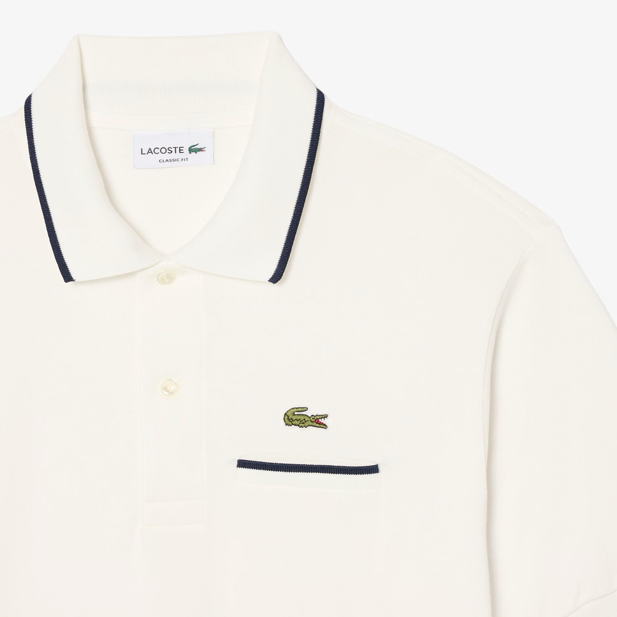 Polo classic fit L.12.12 con tasca e bordi a contrasto LACOSTE