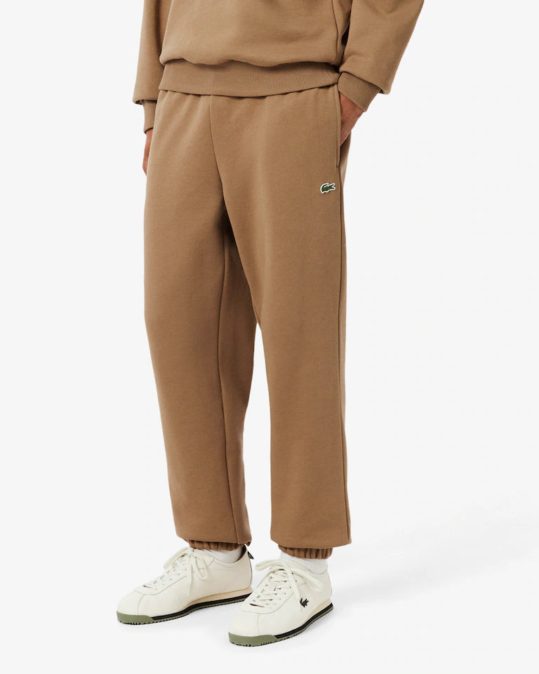 Pantaloni della tuta regular fit in tessuto felpato LACOSTE
