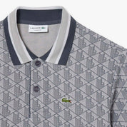 Polo dal taglio classico in jacquard con monogramma LACOSTE