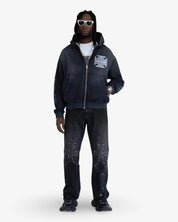 FELPA ZIP BLACK ISLAND