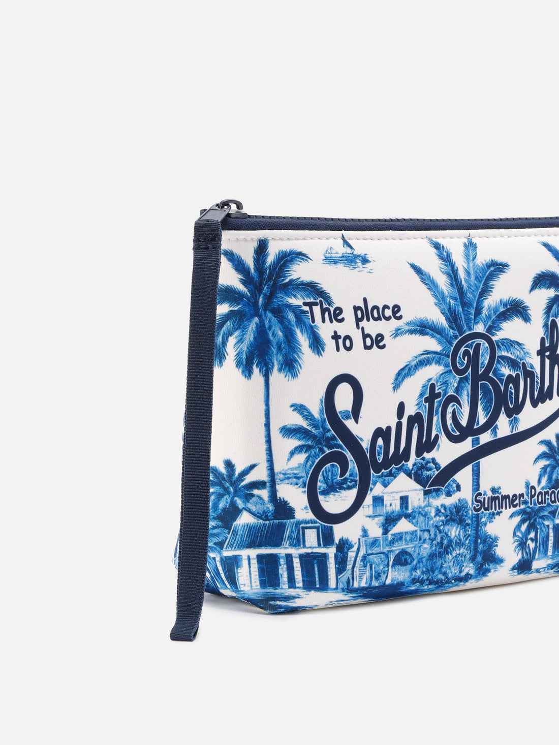 POCHETTE ALINE IN SCUBA CON STAMPA TOILE DE JOUY | SPECIAL EDITION SAINT BARTH