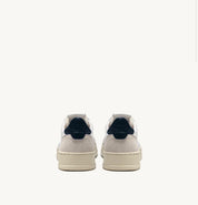 SCARPE SNEAKERS MEDALIST LOW IN PELLE BIANCA E BLU E SUEDE BEIGE