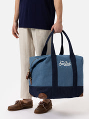 TRAVEL DUFFEL BAG IN DENIM SAINT BARTH