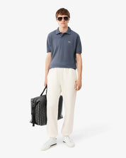Pantaloni della tuta regular fit in tessuto felpato LACOSTE