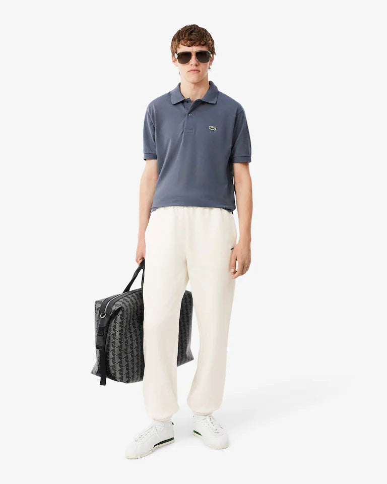 Pantaloni della tuta regular fit in tessuto felpato LACOSTE