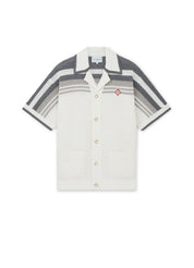Stripe Short Sleeve Knitted Shirt CASABLANCA