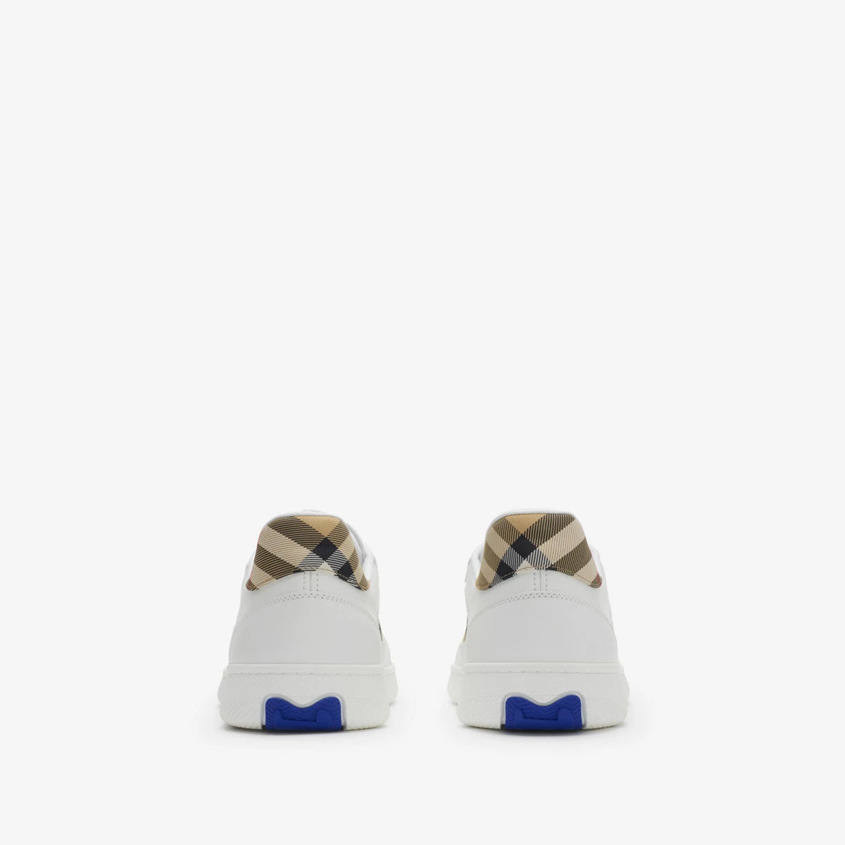SCARPE TERRACE IN PELLE E CHECK BURBERRY