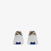SCARPE TERRACE IN PELLE E CHECK BURBERRY
