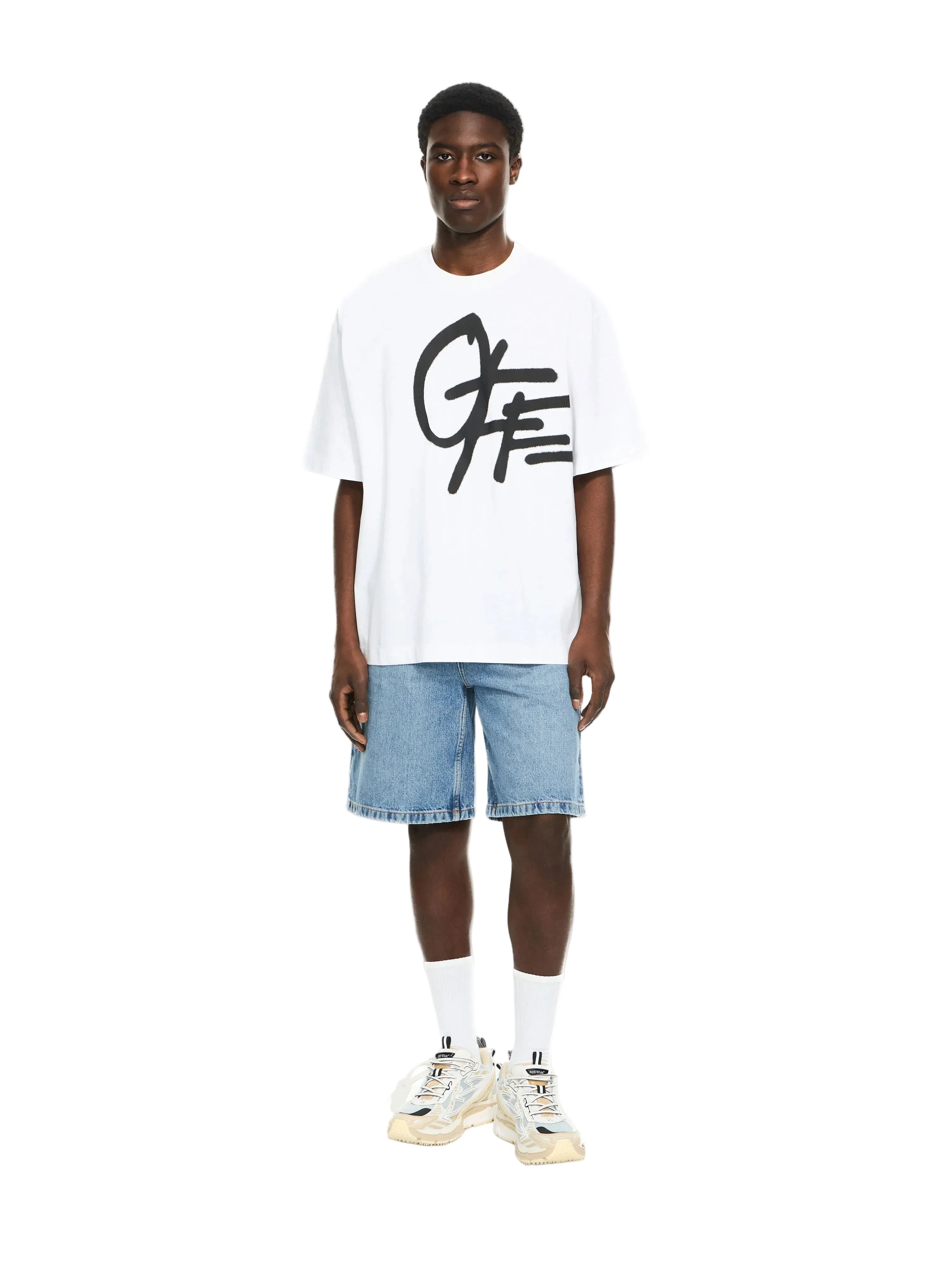 T-shirt OFF-WHITE spray-logo skate