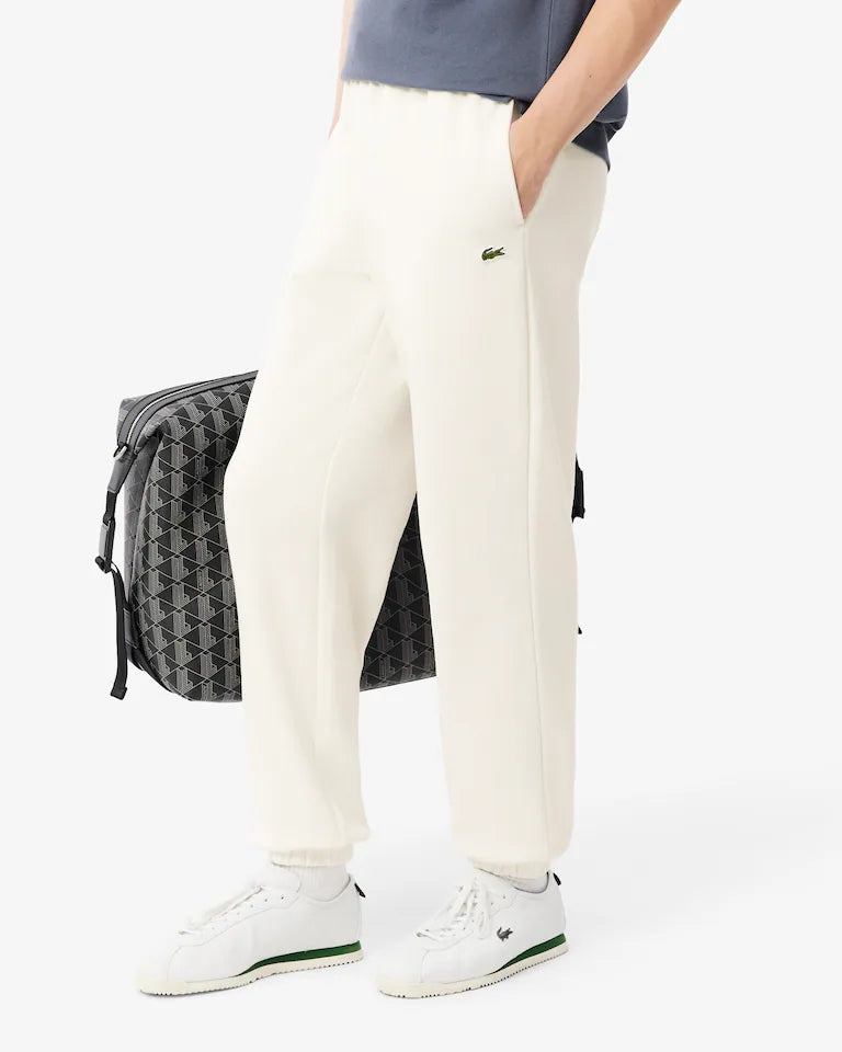 Pantaloni della tuta regular fit in tessuto felpato LACOSTE