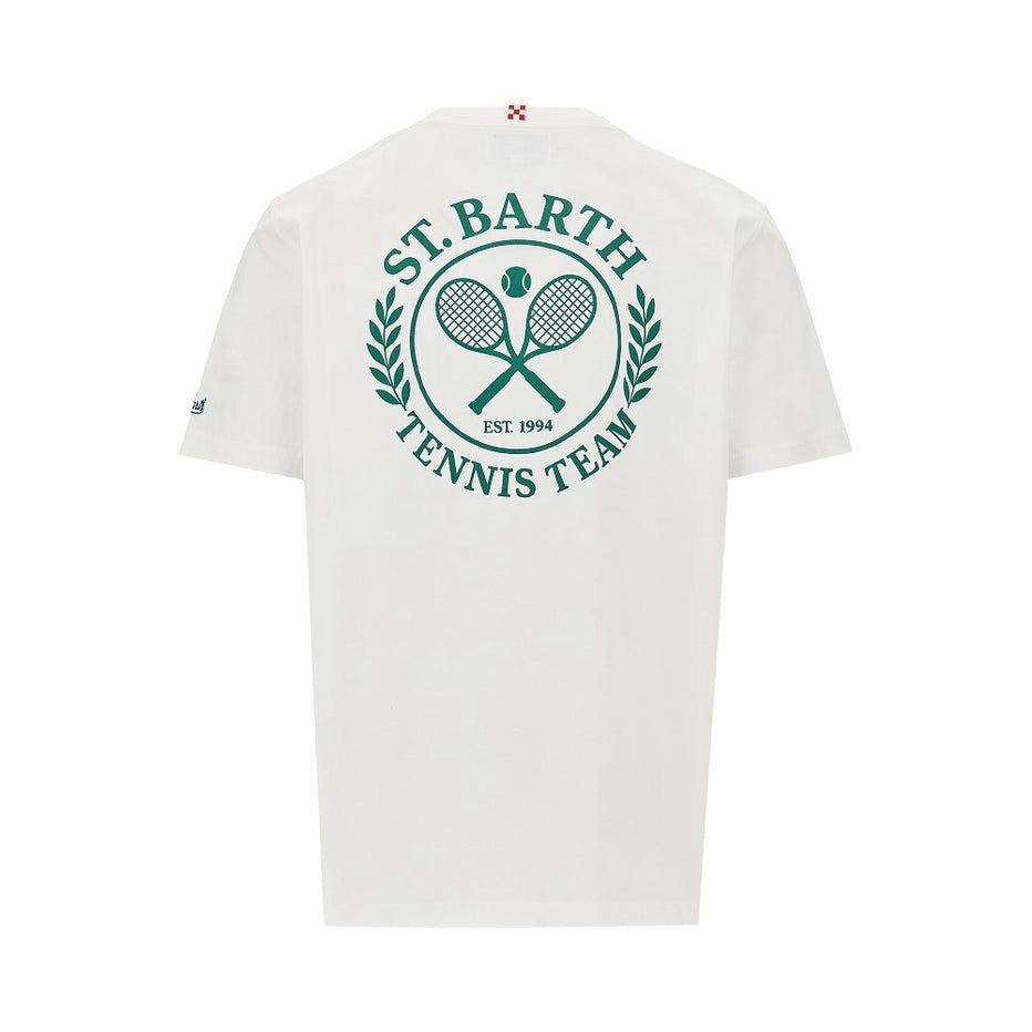 T-SHIRT CON STAMPA TENNIS TEAM SAINT BARTH