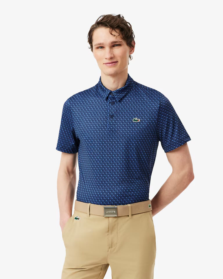 Polo da golf stampata regular fit LA COSTE
