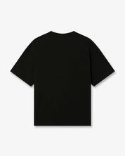 T-SHIRT NERA A MANICHE CORTE OVERSIZE AIRSPRAY CASABLANCA