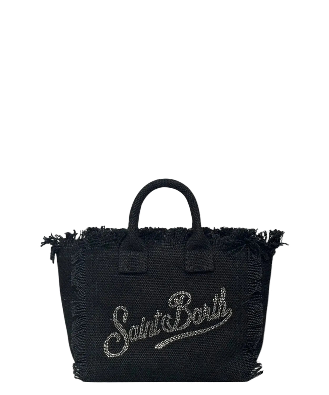 Borsa Vanity Mini MC2 Saint Barth in Canvas con Strass