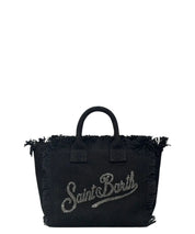 Borsa Vanity Mini MC2 Saint Barth in Canvas con Strass