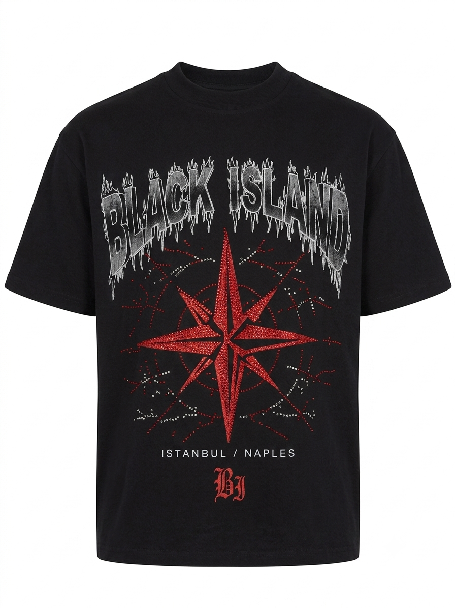 T-SHIRT BLACK ISLAND