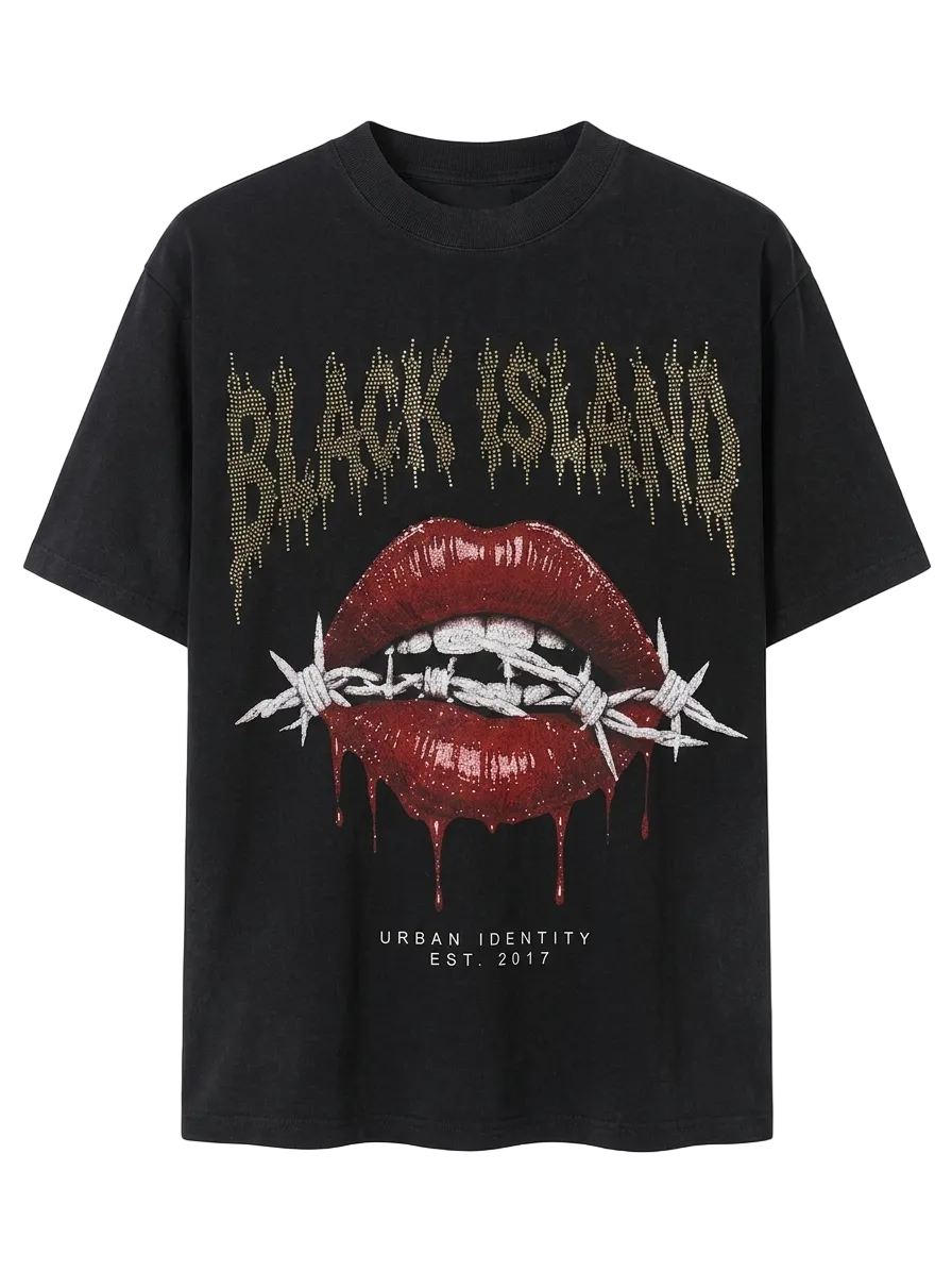 T-SHIRT BLACK ISLAND