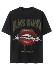 T-SHIRT BLACK ISLAND