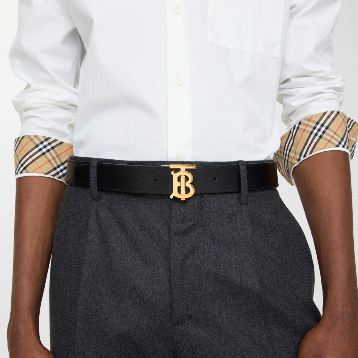 CINTURA TB REVERSIBILE BURBERRY