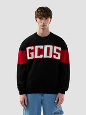 MAGLIONE CON BAND LOGO GCDS