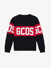 FELPA GIROCOLLO BAND LOGO GCDS