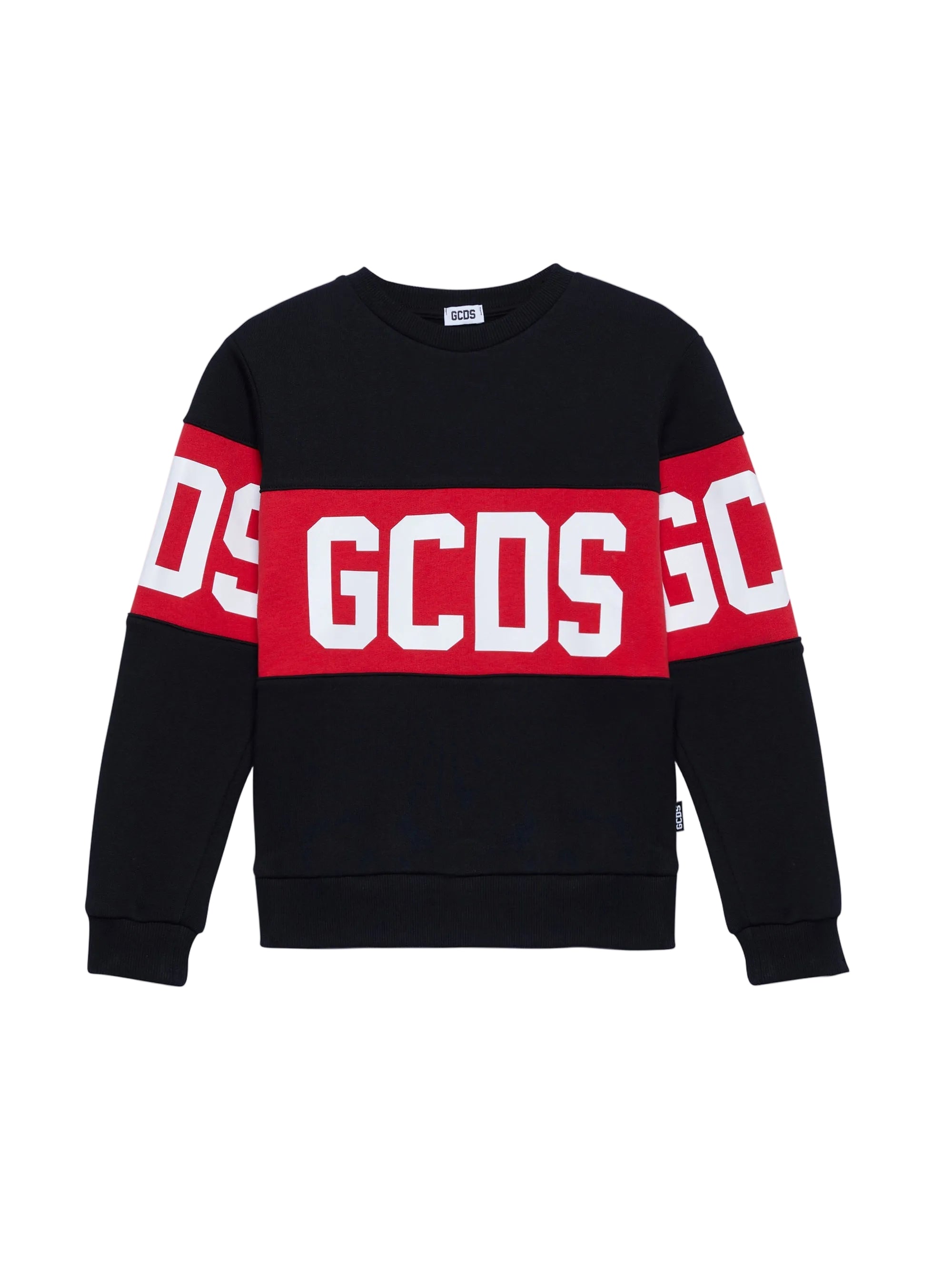 FELPA GIROCOLLO BAND LOGO GCDS