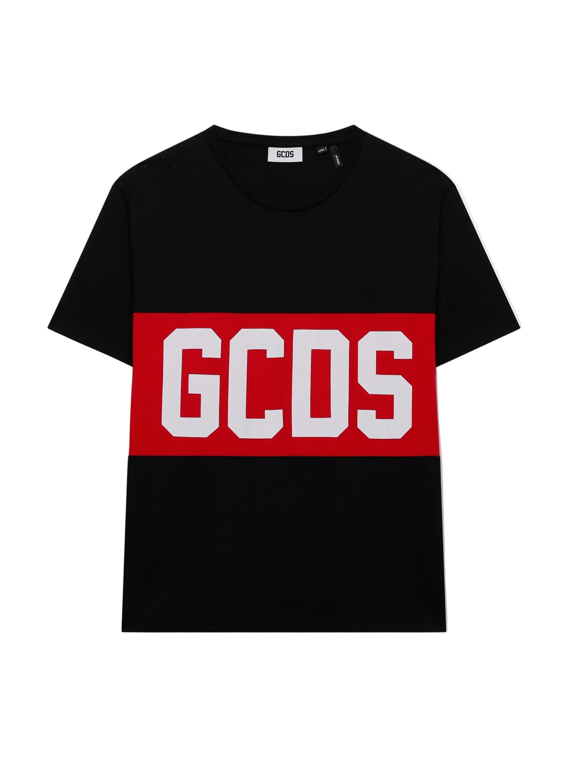 T-SHIRT REGULAR CON BAND LOGO GCDS