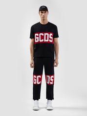 T-SHIRT REGULAR CON BAND LOGO GCDS