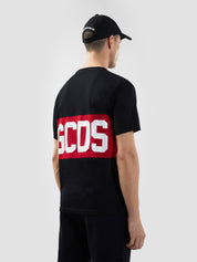T-SHIRT REGULAR CON BAND LOGO GCDS