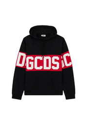 FELPA CON CAPPUCCIO BAND LOGO GCDS