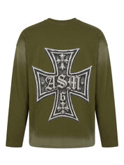 T-SHIRT CROSS WESTERN TEE-LONGSLEEVE ARTSUPERMOMEY
